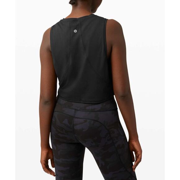 Lululemon Muscle Love Crop Tank *Tough Black-  8 - Picture 2 of 6